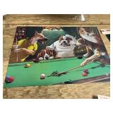Dogs Playing Poker Metal Sign