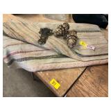 Pinecones Curtain Finials, Area Rug, Lock