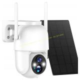 Cinnado 2pk Solar Security Cameras 2K PTZ CAM