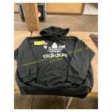 New Adidas Size L Black Hoodie