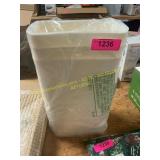 3 ct. small trash cans with lids