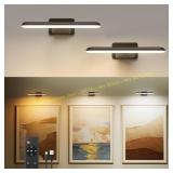 FULEN 2 Pack Picture Lights, Battery, Black