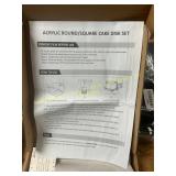 Acrylic round/square cake disk set