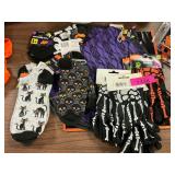 Halloween Socks, Hloves & Witch Hat
