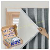 Self-Adhesive Blackout Curtain (W25xL72in)
