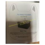 Pet water fountain