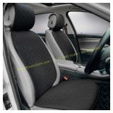 Linen Car Seat Cover - Non-Slip, 2 Units