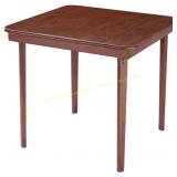 MECO Stakmore Card Table, Cherry Frame