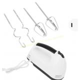 Electric Hand Mixer 260W 7 Speed Whisk, White