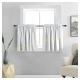 DONREN Off-White Curtain Panels 42x24 1 Pair