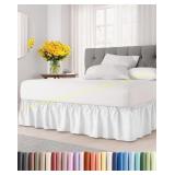 2 ct. Dust Ruffle Bed Skirt, (yellow) King 18" Dro