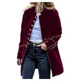 Futurino Velvet Jacket: Large Cardigan Coat