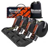 ORANGEE 4-Pack No-Scratch Cam Tie-Down 15FT