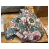 Flower pattern curtains