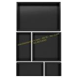 Black Bamboo Drawer Organizer Set of 5