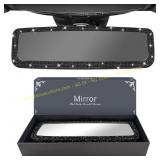Bling Car Rear View Mirror with Rhinestones