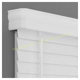 2-Inch Cordless Faux Wood Blind - 48x48? White