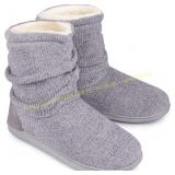 LongBay Chenille Slippers Memory Foam Large