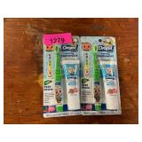 2Ct Kids Toothbrushes & Toothpaste