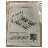 Bed Frame w/ LED & Power Outlet Queen Full