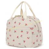 Corduroy Insulated Lunch Box for Women