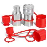 1/2" Skid Steer Quick Connect Couplers Set