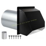 6 Inch Wall Vent Cover, Galvanized Steel