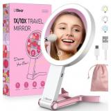 LitBear Travel Lighted Mirror 10X/1X White