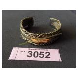 Vintage metal bracelet.  Probably brass