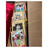 Box of 1980s Baseball Cards