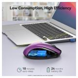 TECKNET Wireless Mouse, Silent Click, Purple