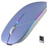 Wireless Bluetooth Mouse, Rechargeable, LED