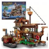 Island Storm 560pcs Pirate Island Ship House