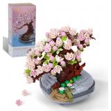 Mini Bricks Cherry Blossoms Kit, Bonsai Toy