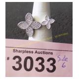 Simulated diamond ring.  Size 6