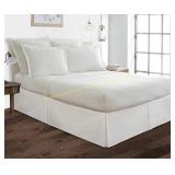 Laura Ashley Bed Skirt King 12" Drop White