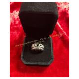 Ladies Stacked Daily Wear Metal Ring Size 6