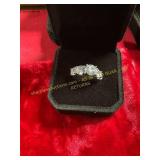 Ladies.925 Sterling Silver Wedding Ring Size 6