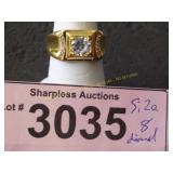 Simulated diamond ring.  Size 8