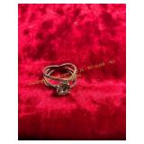 Ring with Clear Gemstone