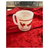 Childs Vintage Hazel Atlas Milk Glass Mug