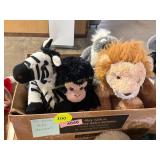 4ct Plush Zoo Animals