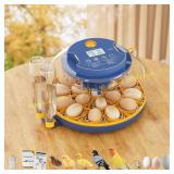 18-Egg Incubator: Auto Turn & Temp/Humidity