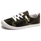 Women s Slip-On Canvas Sneaker, Casual Flats Sz 7