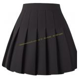 Girstunm Pleated Skirt, High Waist Uniform XL