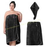 OneDream Plus Size Towel Wrap, Velcro