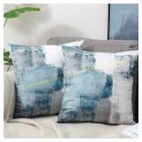 OYIMUA Blue Pillow Covers 18x18 (Set of 2)