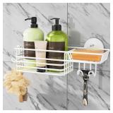 TAILI Shower Caddy with Hooks White