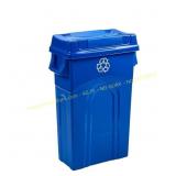 United Solutions 23-Gal Swing Lid Bin, Blue
