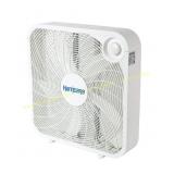 Hurricane 20" Floor Box Fan, 3 speeds, White